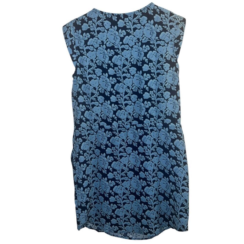 Cabi Java Sz Small Dress Drawstring Blue Floral - image 5